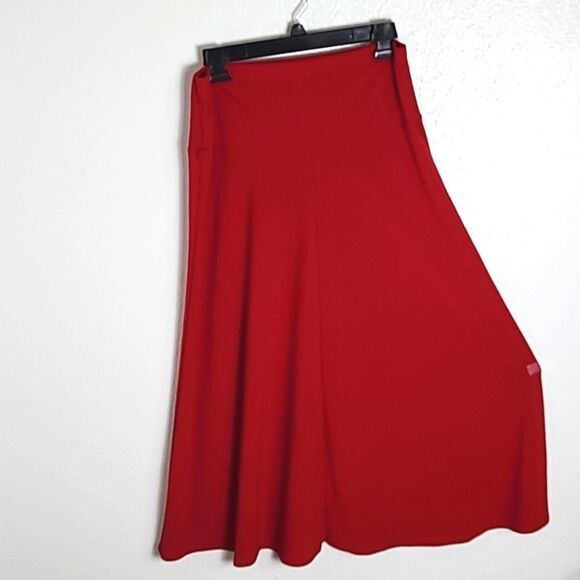 Shley Blue Red Maxi-Skirt, Size Medium - Picture 4 of 6